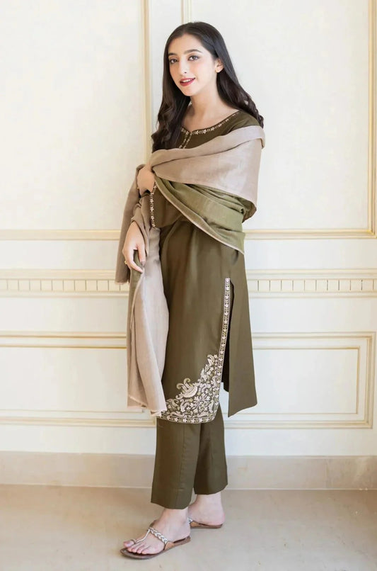 ASLING DHANAK 3PC | EMBROIDERY | D#3215